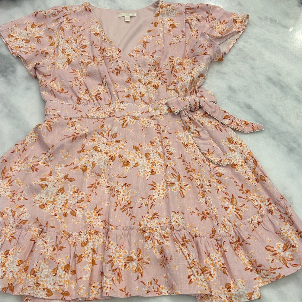 Chelsea & Violet Pink Floral Kids Dress